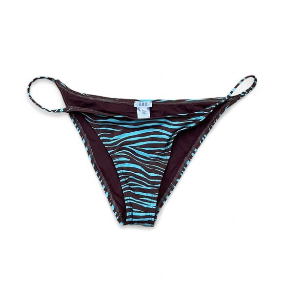 Y2K zebra print bikini bottoms ♡︎♥︎ - Picture 1 of 6